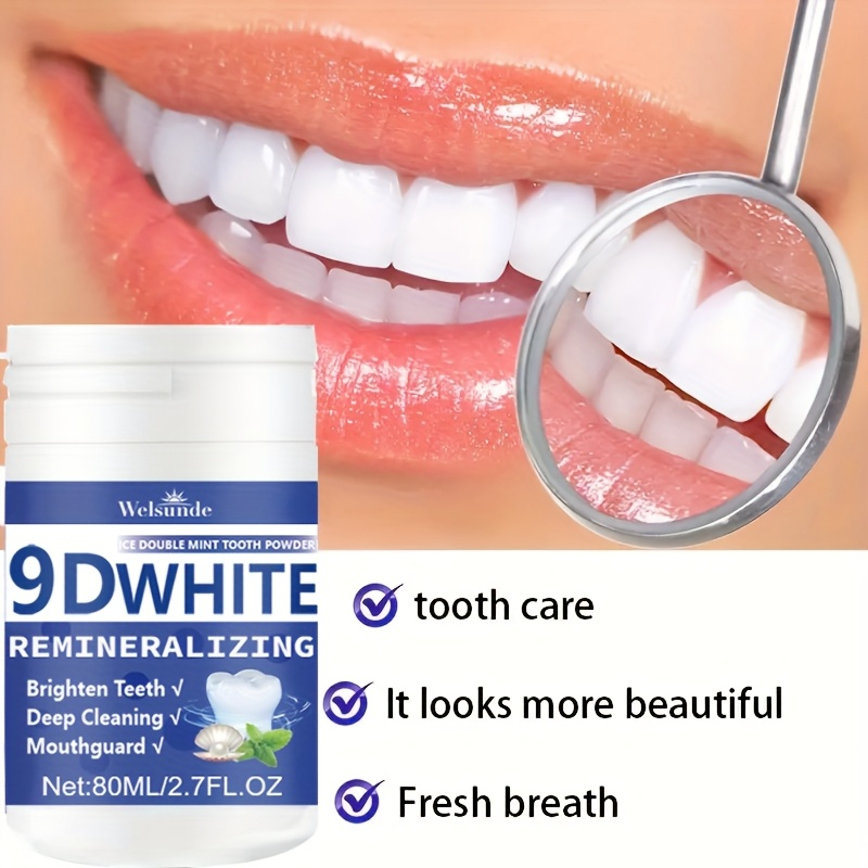 Teeth Whitening Results - 9D Beyazlatıcı Hidroksiapatit Diş Tozu, Diş