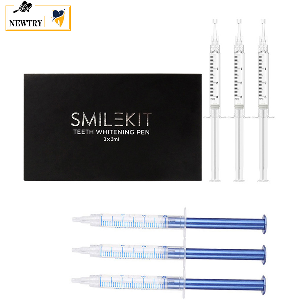 Teeth Whitening Gel Peroxide - Butik hediye kutusu ile diş beyazlatma