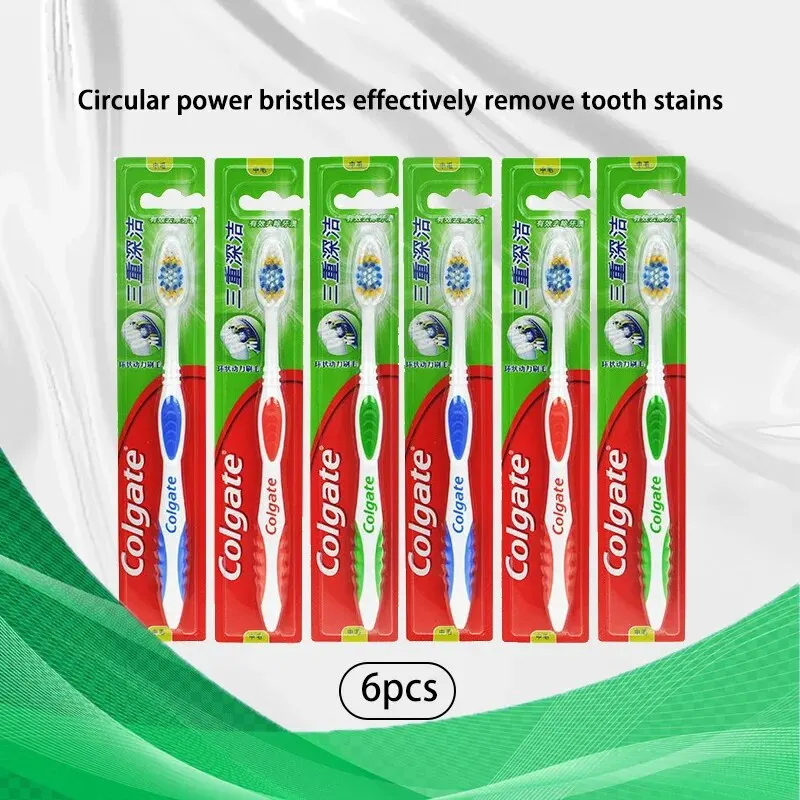 Colgate Whitening Teeth - Colgate 6 adet Yetişkin Yumuşak Kıl