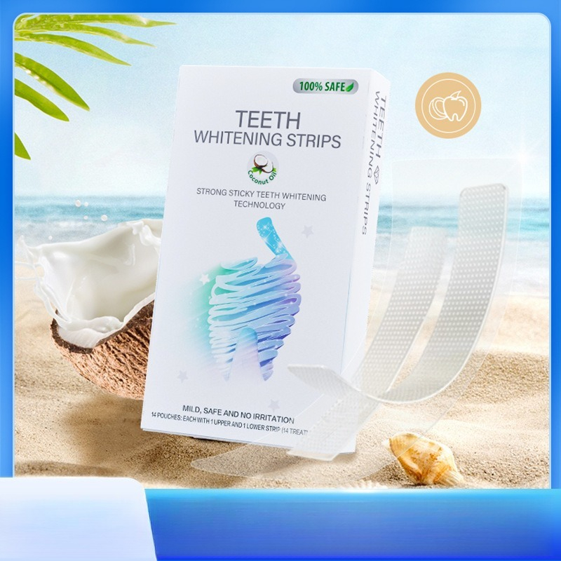 Teeth Whitening With Coconut Oil - 6D güzellik bandı Hindistan cevizi yağı