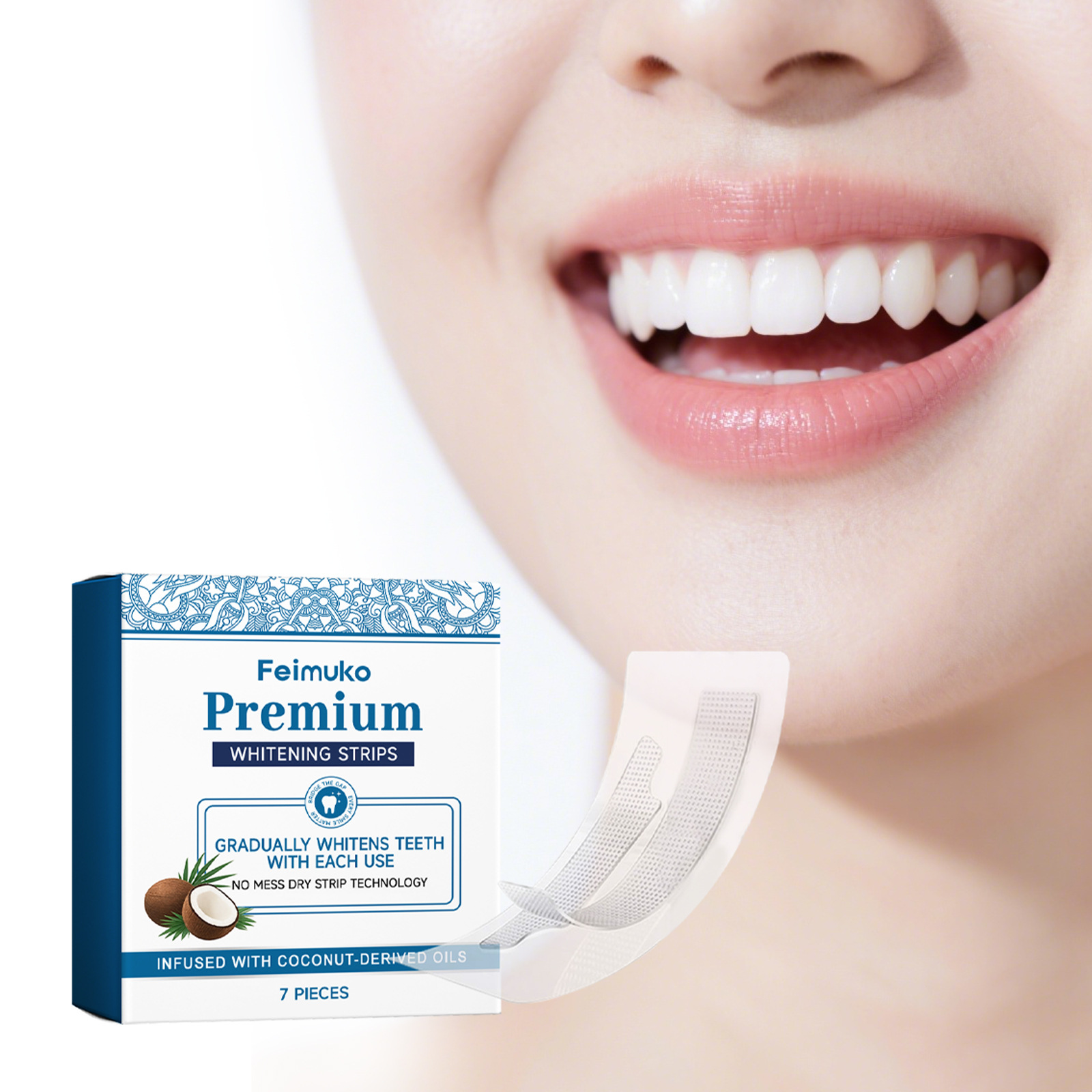 Teeth Whitening With Coconut Oil - Feimuko Hindistan Cevizi Yağı Diş Beyazlatma