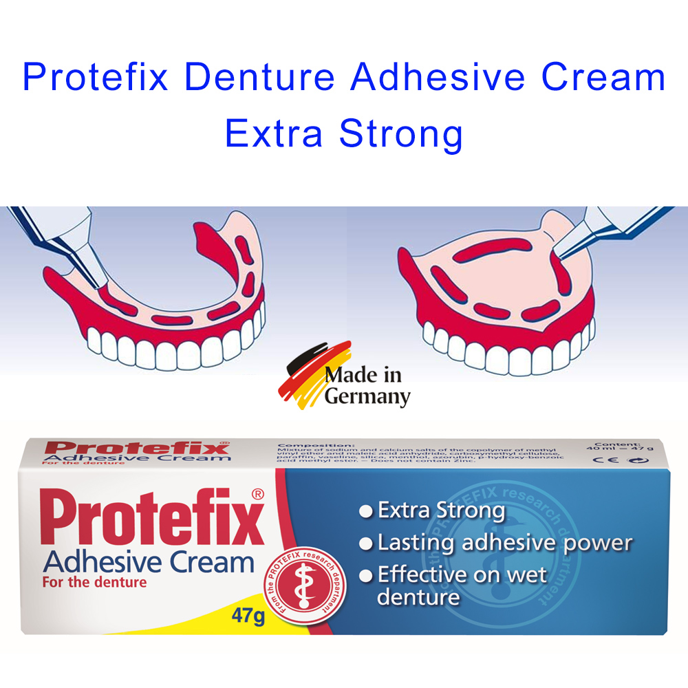 Teeth Whitening Ingredients - Protefix yapışkan krem protez sabitleme için
