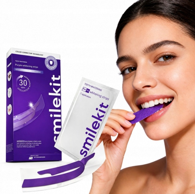 Teeth Whitening With Peroxide - 7/14 Çift Diş Yama Seti SmileKit