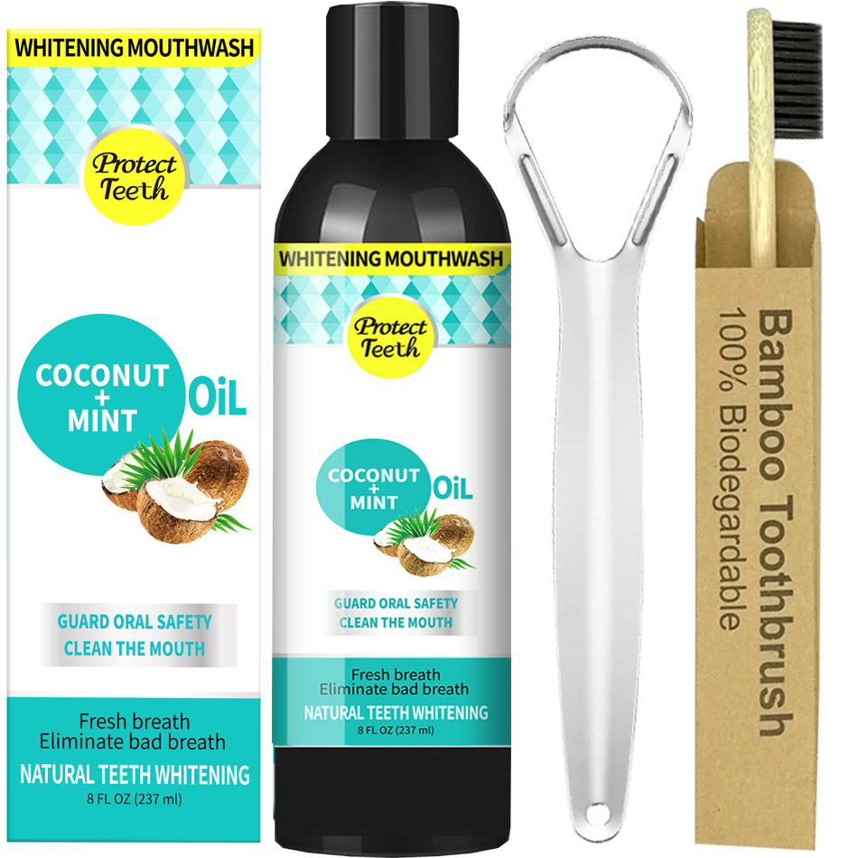 Teeth Whitening Oil Pulling - 237 ml Hindistan Cevizi Nane Çekme
