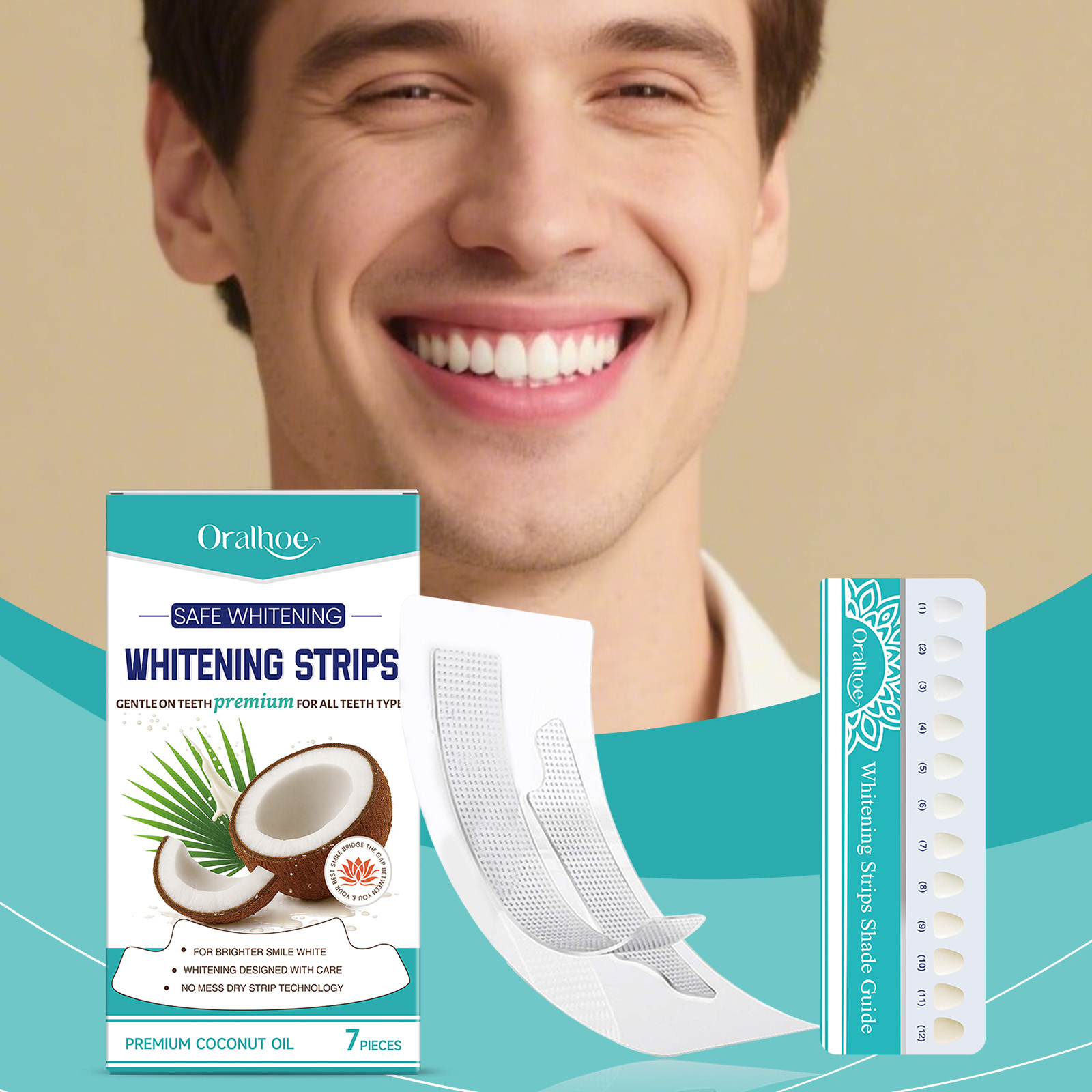 Teeth Whitening With Coconut Oil - Hindistan Cevizi Yağı Diş Beyazlatma Şeritleri