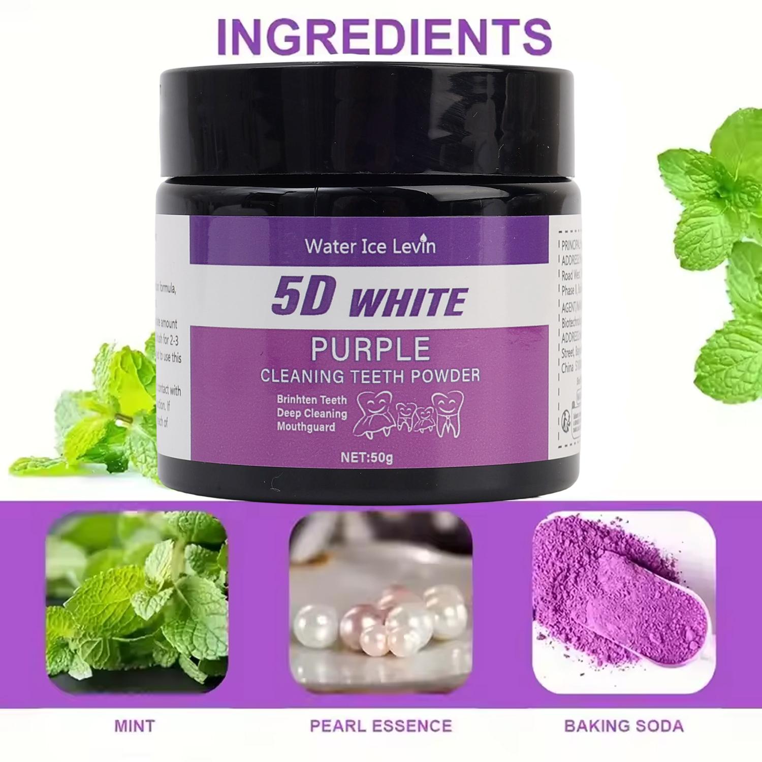 50g/kutu Mor Diş Beyazlatma To - Teeth Whitening Oil Pulling incelemesi ve fiyatı
