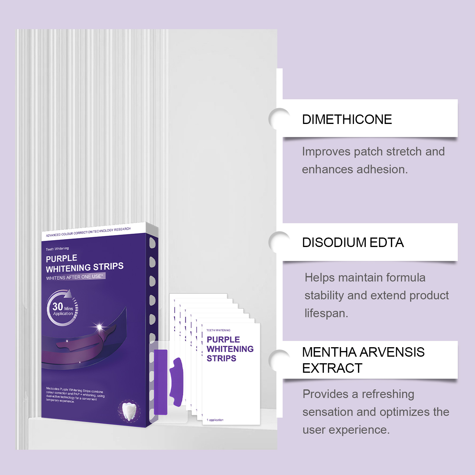 Mor Parlak Leke Çıkarıcı Diş B - Teeth Whitening Ingredients incelemesi ve fiyatı