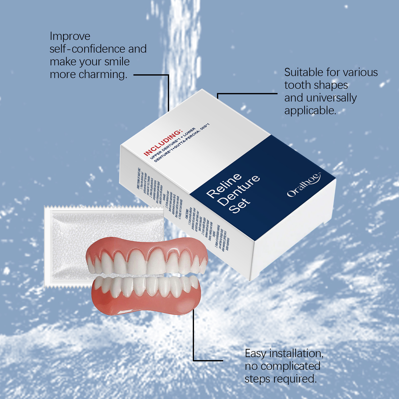 Takma Dişler Geçici Diş Ağız S - Teeth Whitening For Braces incelemesi ve fiyatı