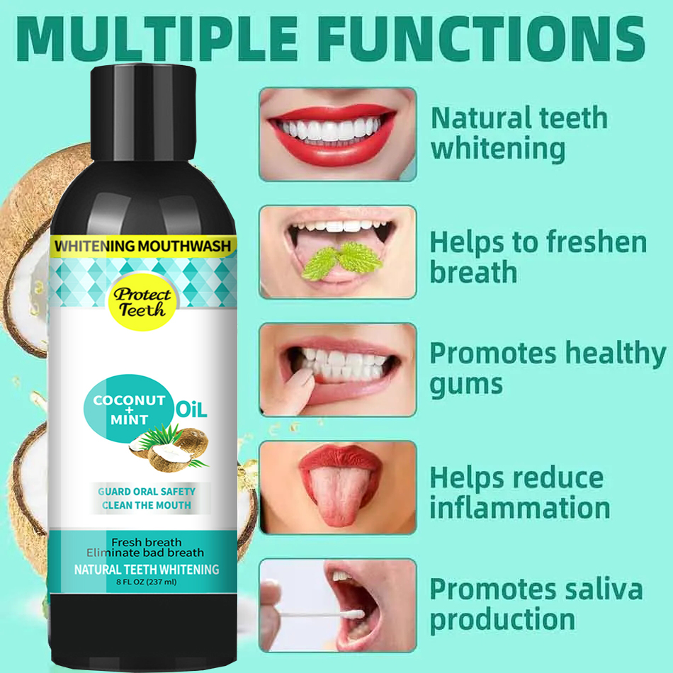 237 ml Hindistan Cevizi Nane Ç - Teeth Whitening Oil Pulling incelemesi ve fiyatı