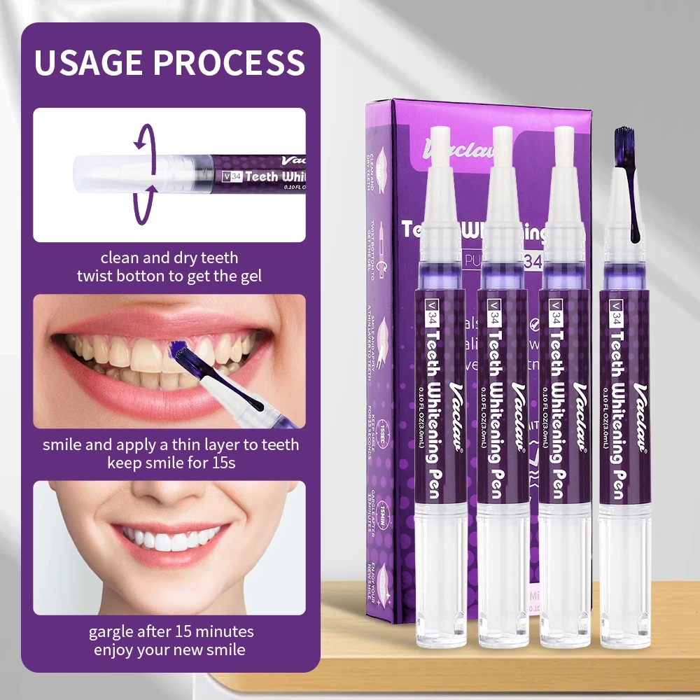 Vaclav V34 Mor diş beyazlatma  - Teeth Whitening Gel Peroxide incelemesi ve fiyatı